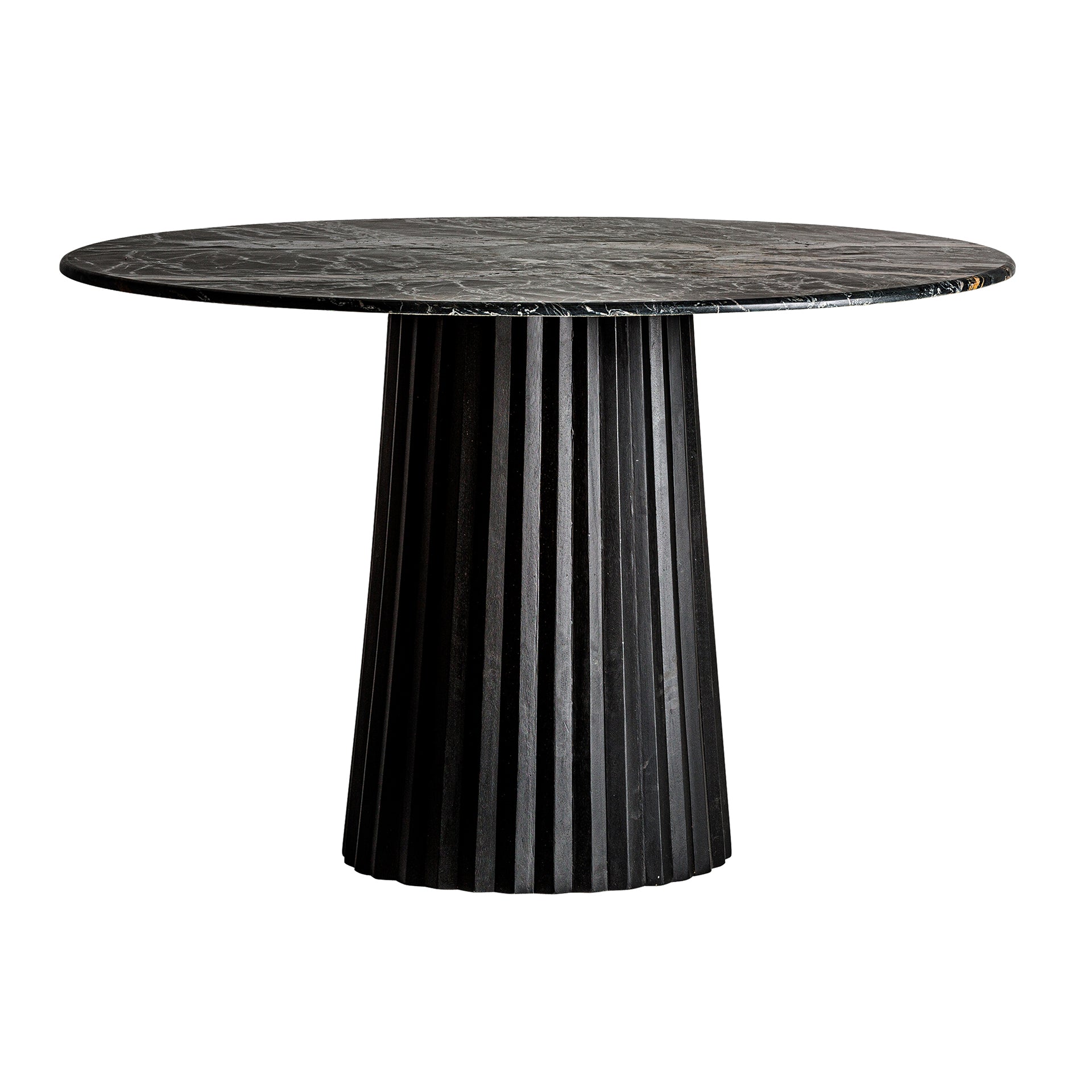 PLISSÉ WOOD DINING TABLE